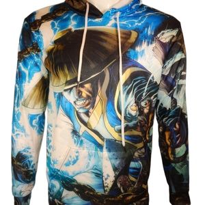 Raiden Anime Mortal Kombat Hoodie Fleece Men Boy
